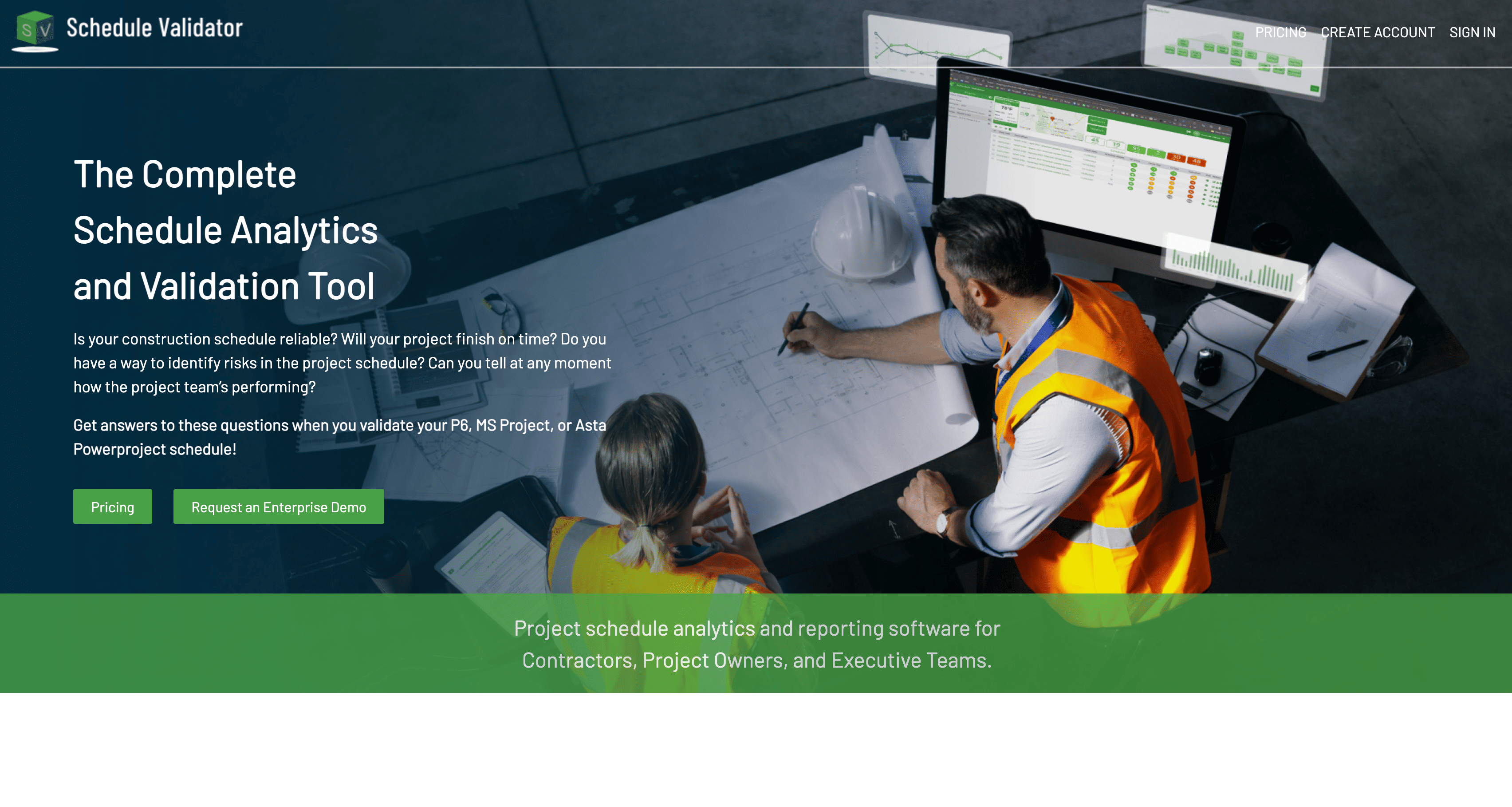 Schedule Validator Homepgae
