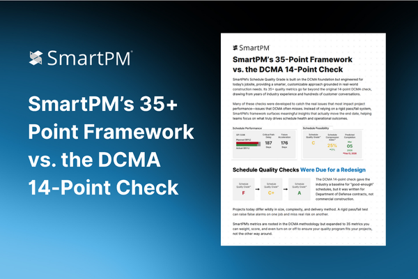 SmartPM’s 35+ Point Framework vs. the DCMA 14-Point Check